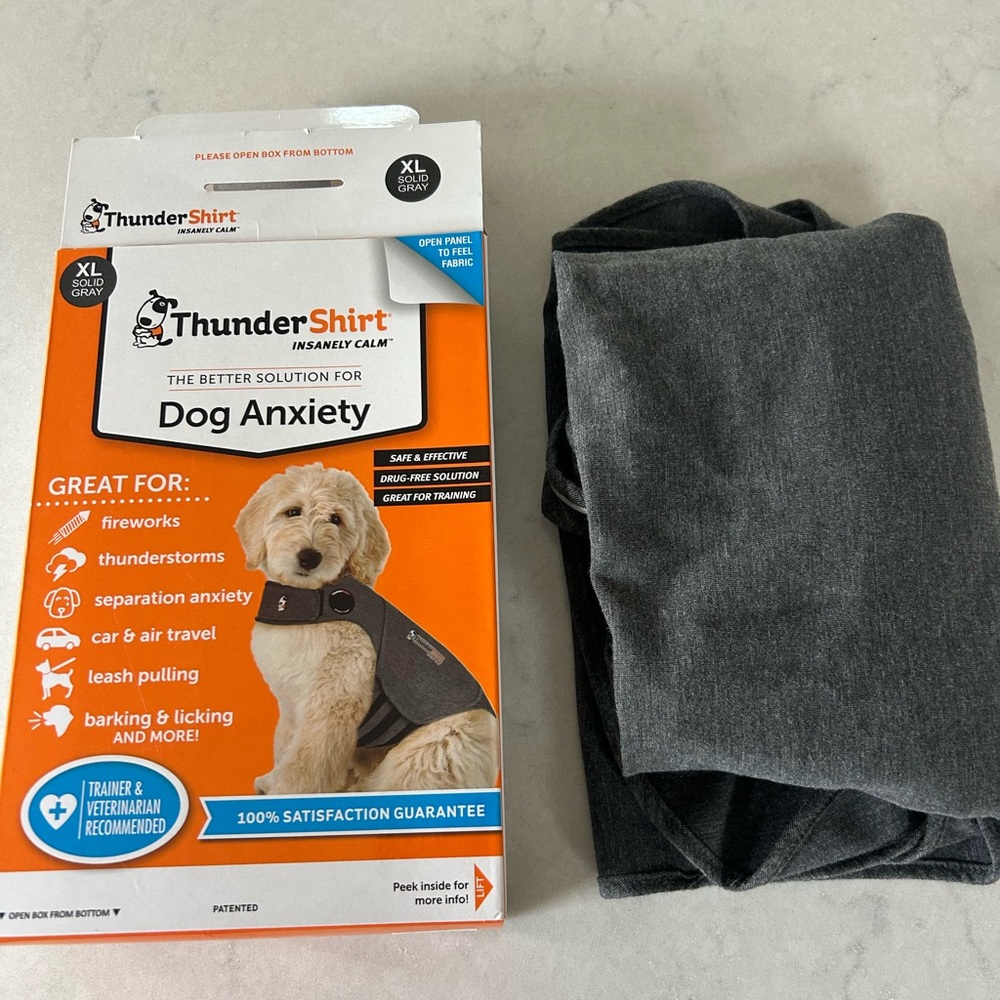 Thundershirt Dog Anxiety Jacket - XL - Grey